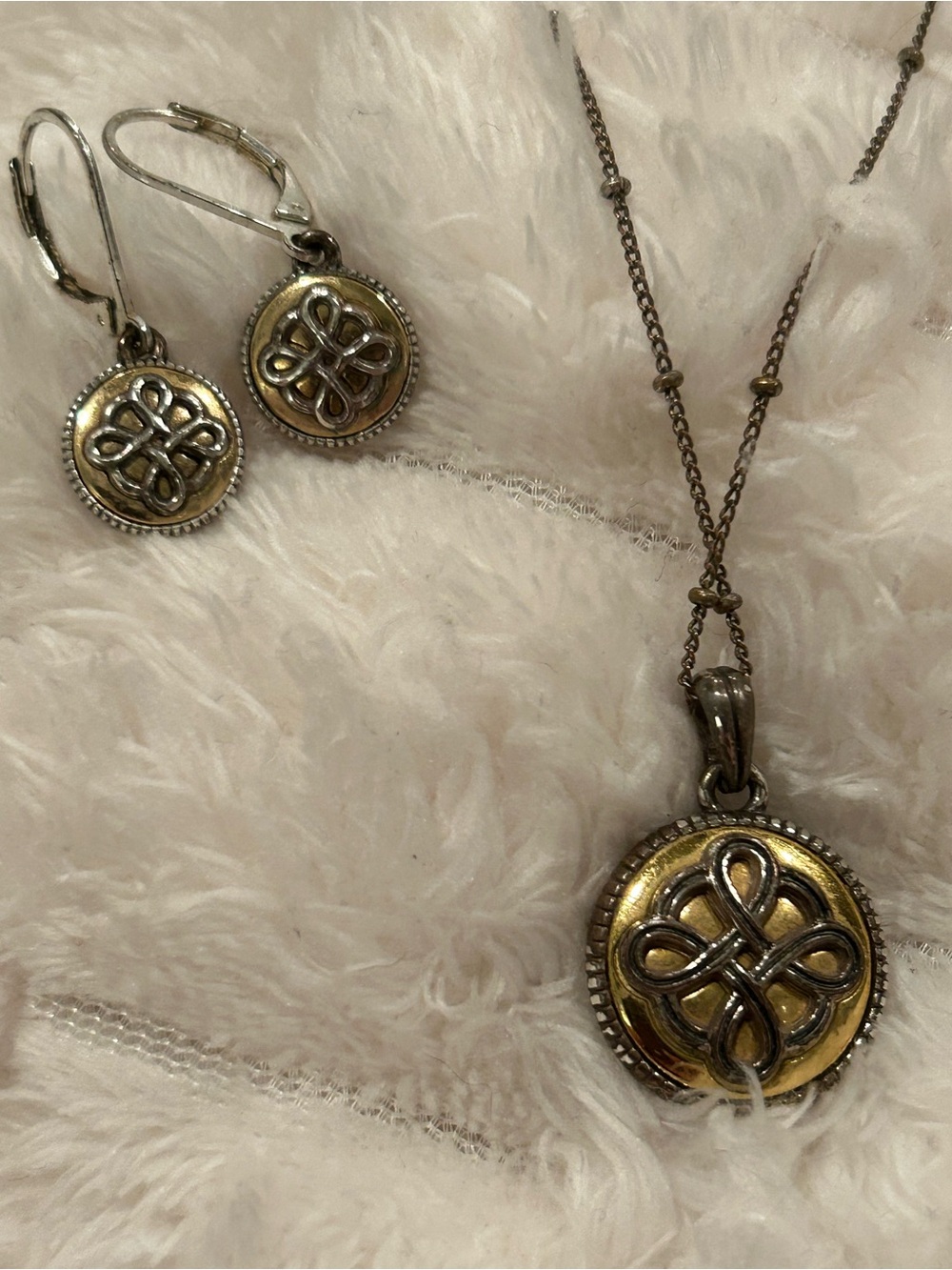 BrightonTwo-Tone Celtic Knot Pendant Necklace and Earrings Set - Women's Jewelry